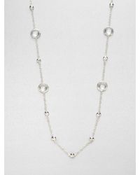 Ippolita | Metallic Clear Quartz Sterling Silver Station Necklace | Lyst