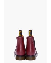 dr martens burgundy chelsea boots