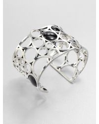 Georg Jensen | Metallic Black Agate and Sterling Silver Bracelet | Lyst