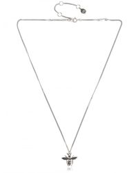 Dior Homme | Metallic Sterling Silver Mother Of Pearl Necklace for Men | Lyst
