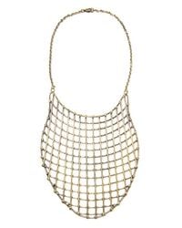 Anndra Neen | Metallic Cage Bib Necklace | Lyst