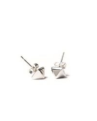 Eddie Borgo | Metallic Pyramid Stud Earrings | Lyst