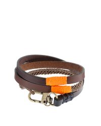 J.Crew | Brown Caputo & Co. Triple-wrap Leather And Waxed Cord Bracelet for Men | Lyst