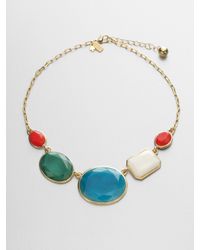 kate spade new york | Faceted Multicolor Necklace | Lyst