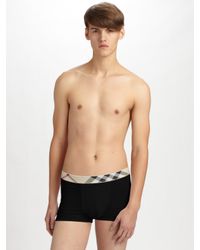 Burberry | White Check-waist Boxer Briefs for Men | Lyst