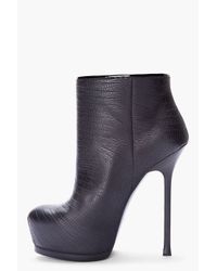 saint laurent snakeskin boots