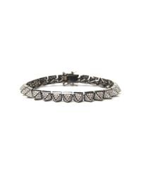 Eddie Borgo | Gray Pave Pyramid Bracelet | Lyst