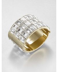 Michael Kors | Metallic Faceted Cuff Bracelet | Lyst