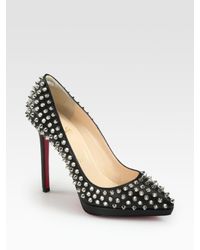 christian louboutin pigalle black spiked pump christian louboutin pigalle black spiked pump
