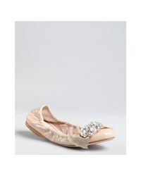 miu miu pink ballet flats