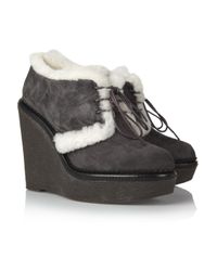 yves saint laurent suede ankle boots