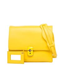 Balenciaga | Yellow Padlock All Day Shoulder Bag | Lyst