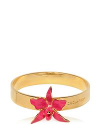 DSquared² Metallic Orchid Enameled Brass Rigid Bracelet