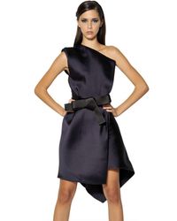 Lanvin | Purple Techno Duchesse Dress | Lyst