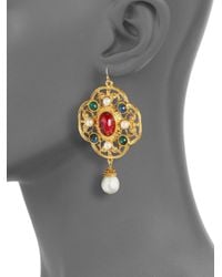 Ben-Amun | Metallic Byzantine Clover Shaped Earrings | Lyst
