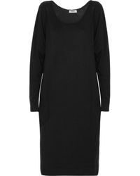 Farhi by Nicole Farhi Black Wool Sweater Dress