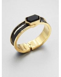 Kara Ross | Black Python Onyx Cuff Bracelet | Lyst