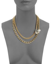 Judith Leiber | Metallic Bumble Bee Swarovski Crystal Necklace | Lyst