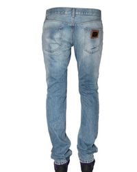 Dolce & Gabbana | Blue 19cm Basic Denim Gold Fit Jeans for Men | Lyst