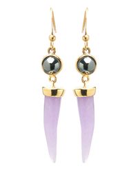 Kelly Wearstler | Purple Petite Horn Earring | Lyst