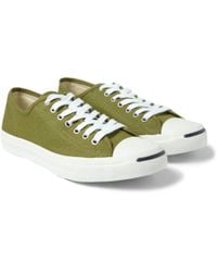 Lyst - Converse Jack Purcell Canvas Sneakers in Green for Men