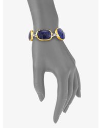 Gurhan | 24k Gold Sterling Silver Lapis Bracelet | Lyst