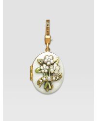 Jay Strongwater | Metallic June Locket Charm | Lyst