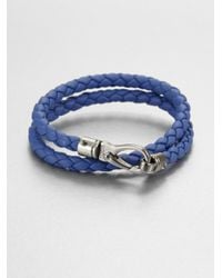 Tod's | Metallic Double Wrap Bracelet for Men | Lyst