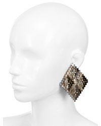 Erickson Beamon | Gray Xenon Earrings | Lyst
