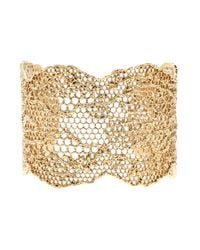Aurelie Bidermann | Metallic Laser Cut Lace Cuff | Lyst