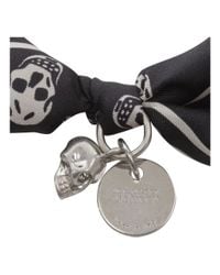Alexander McQueen | Black Wrap Scarf Bracelet | Lyst