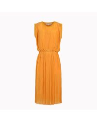 Stella McCartney - Orange Midi Dress - Lyst