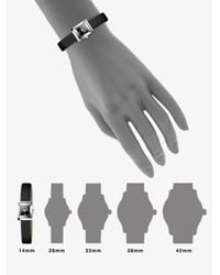 Gucci | Black G-frame Diamond & Satin Strap Watch | Lyst