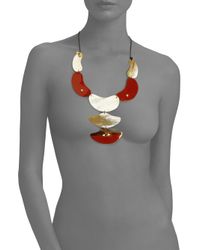 Kevia | Lacquered Horn Smoky Quartz Necklace | Lyst