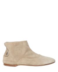 Alberto Fasciani Natural 20mm Suede Low Boots