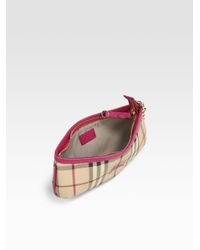 Burberry | Natural Check Wristlet | Lyst