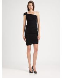 Halston | Black Cutout Dress | Lyst