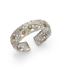 Judith Ripka | Metallic Diamond Bon Bon Cuff | Lyst