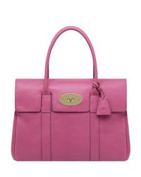 Mulberry | Pink Bayswater Glossy Leather Top Handle | Lyst