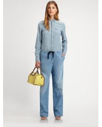 See By Chloé | Blue Chambray Cotton Shirt | Lyst