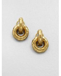 John Hardy | Metallic Door Knocker Earrings | Lyst