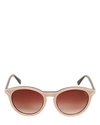 KENZO Natural Rounded Two Tone Acetate Sunglasses