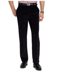 Brooks Brothers Black Hudson 8wale Corduroy Pants for men