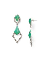 Alexis Bittar | Metallic Crystallace Drop Earrings | Lyst