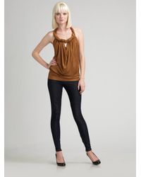 Joe's Jeans | Blue Ankle-zip Denim Leggings | Lyst