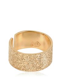 Maria Francesca Pepe | Metallic Midi Finger Light Gold Ring | Lyst