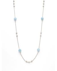 Di Modolo | Metallic Lolita Aquamarine Long Necklace | Lyst