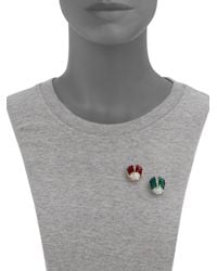 Kenneth Jay Lane | Metallic Two-Tone Ladybug Pin Set | Lyst