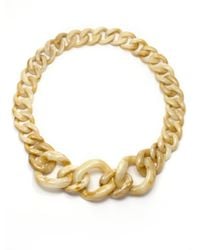 Lafayette 148 New York | White Graduated Resin Link Necklace | Lyst