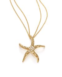 Sydney Evan | Yellow Diamond Starfish Pendant Necklace | Lyst